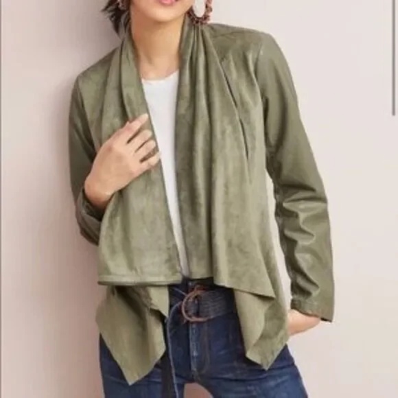 Sage Green Drape jacket - Picture 1 of 3